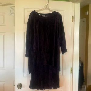 Two piece eggplant skirt and matching skirt.